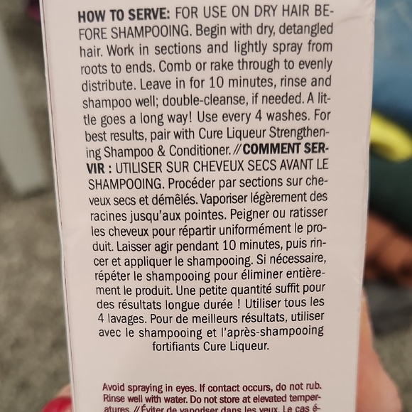 Drybar Cure Liqueur Pre-Shampoo Oil - White and Pink Packaging - Picture 5 of 6